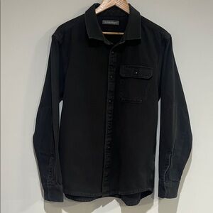 Outerknown Black Casual Button Down Shirt